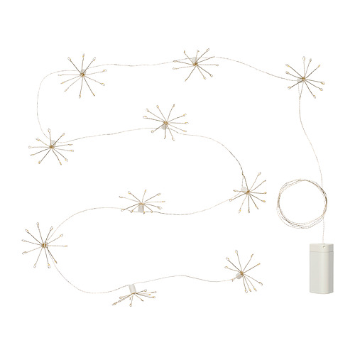 STRÅLA LED lighting chain with 10 lights