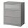 Variación actual: vertical, 3 gavetas,gris/vidrio esmerilado, 30 3/4 "x18 1/8 "x37 3/8 "