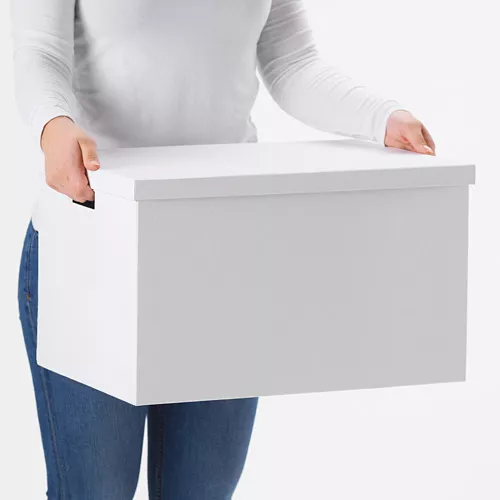 Cajas De Almacenamiento Pulgadas Caja De Almacenamiento Blanca