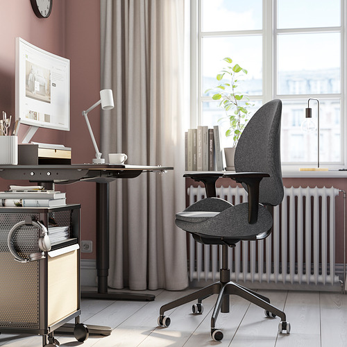 HATTEFJÄLL, silla de trabajo con reposabrazos 5 de 10 open dialog