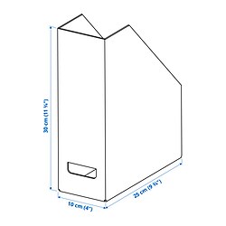 Ilustración de medidas - FJÄDERHARV revistero