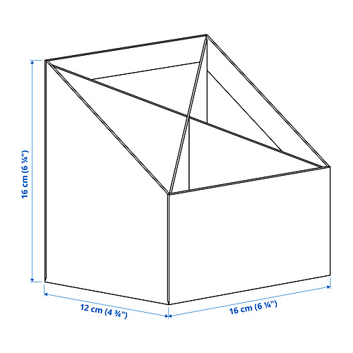Ilustración con medidas del producto: FJÄDERHARV.