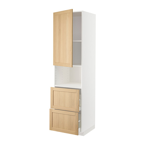 METOD / MAXIMERA, hi cab f micro w door/2 drawers. 1 of 3 open dialog