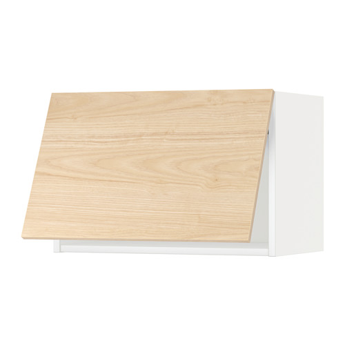 Mueble de cocina moderno METOD, blanco y madera.