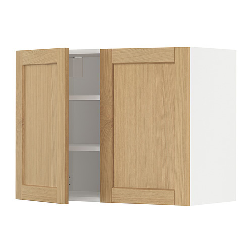 METOD, wall cabinet with 2 doors. 1 of 3 open dialog