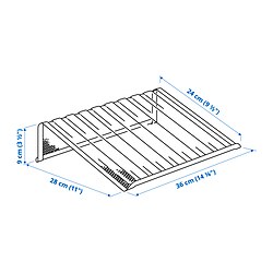 Measurement Illustration - DRÖNJÖNS laptop support