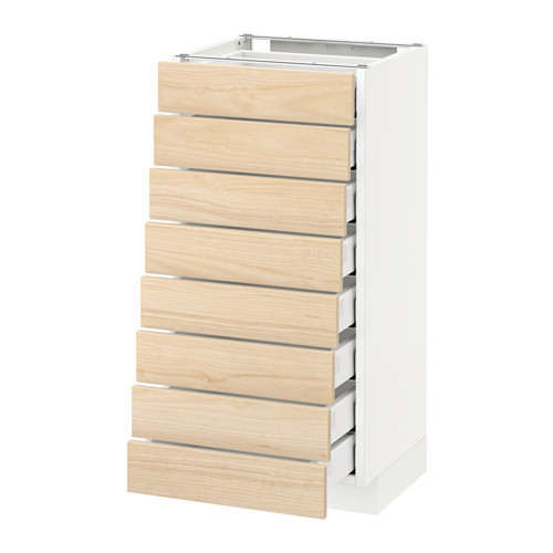 METOD, base cabinet/8 fronts/8 low drawers. 1 of 1 open dialog