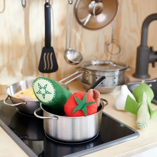 IKEA Santo Domingo DUKTIG play kitchen, birch, 28 3/8 