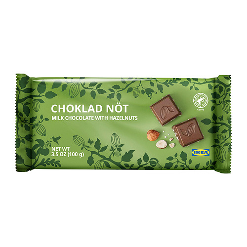 CHOKLAD NÖT, milk chocolate bar. 1 of 2 open dialog