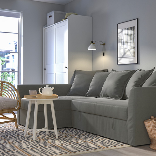 HOLMSUND, 3-seat sleeper sofa with chaiselongue. 4 of 7 open dialog