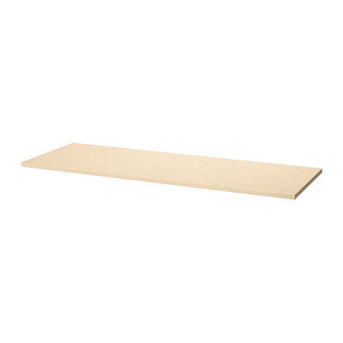Estante de escritorio MITTZON, color madera clara, forma cuadrada, diseño sencillo, superficie de fácil limpieza.