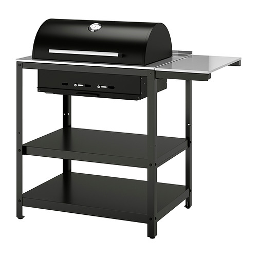 GRILLSKÄR, charcoal grill with side table. 1 of 9 open dialog