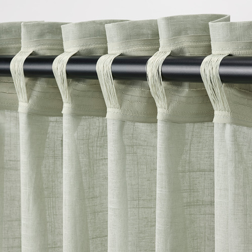 SILVERLÖNN cortinas transparentes, 1 par