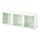 Select colour variation: White / Glassvik white-light green clear glass