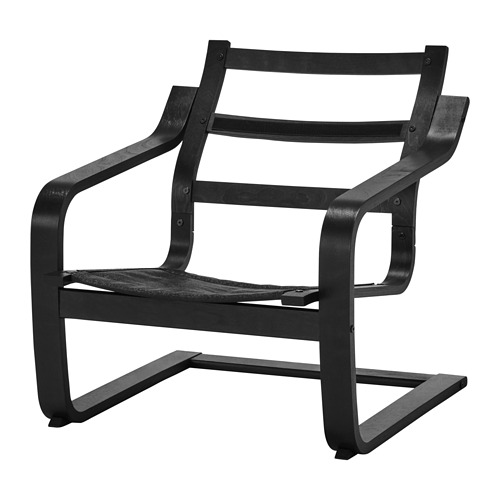 POÄNG, armazón de sillón+respaldo bajo