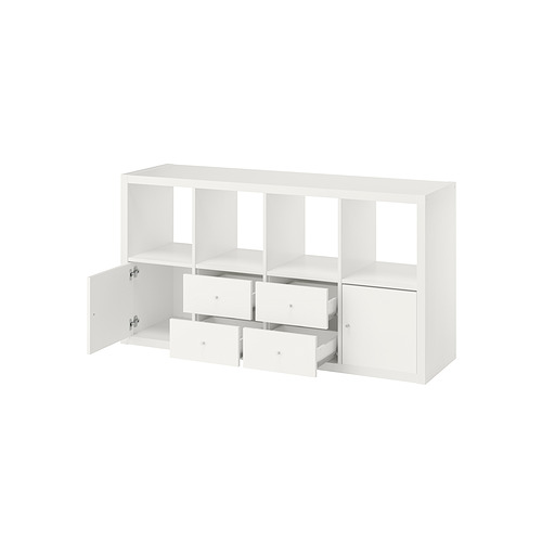 KALLAX, estantería con armazón inferior, 2 puertas y 4 gavetas 12 de 12 open dialog