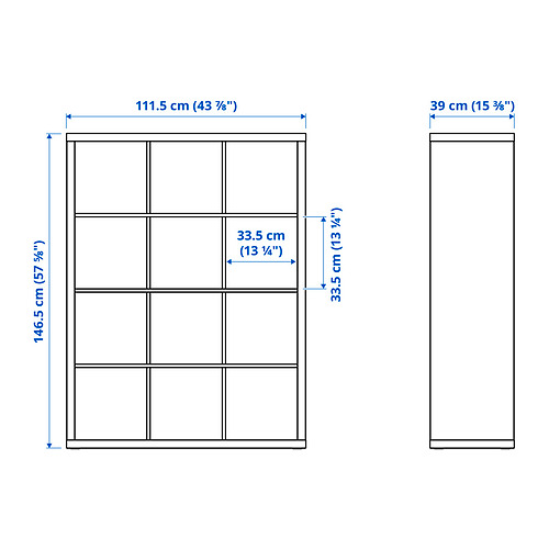 KALLAX, shelving unit with 6 inserts 9 of 10 open dialog