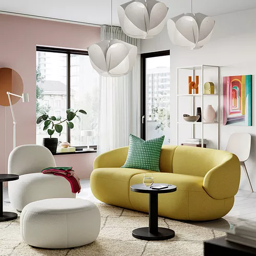 IKEA Santo Domingo - LILLESÄTER sofa, Gunnared bright green-yellow