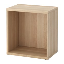 BESTÅ, estructura, Efecto de roble teñido en blanco