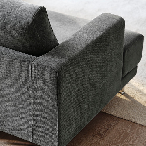 UPPÅKRA, 3 seat sofa with right chaise longue and footstool. 4 of 9 open dialog