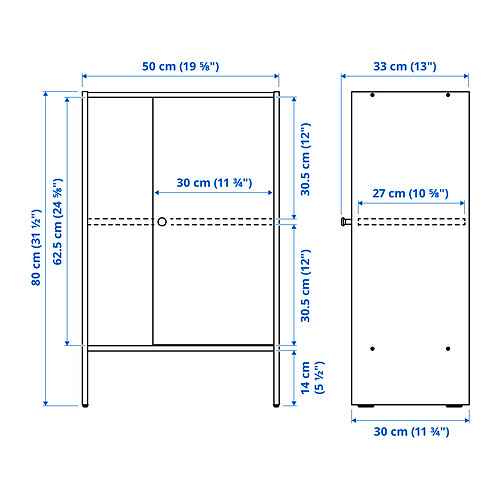 BAGGEBO, armario con puerta 6 de 6 open dialog