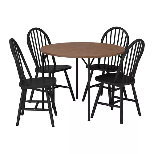 IKEA Santo Domingo - GRÖTÅN/SKOGSTA table and 4 chairs, pine brown ...