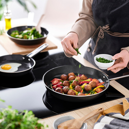 GULDÖRING, frying pan, set of 3. 3 of 3 open dialog