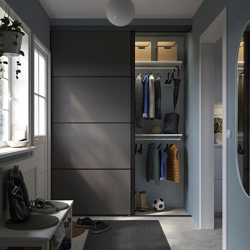 SKYTTA / BOAXEL, reach-in wardrobe with sliding door 5 of 5 open dialog