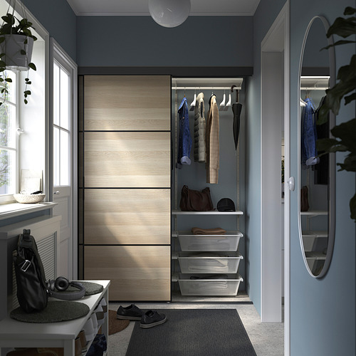 SKYTTA / BOAXEL, reach-in wardrobe with sliding door 6 of 6 open dialog