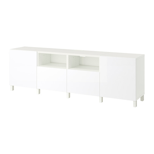 BESTÅ, TV bench with drawer runner, soft clossing. 1 of 4 open dialog