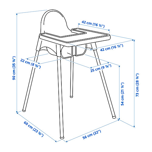 ANTILOP, high chair with tray. 7 of 7 open dialog