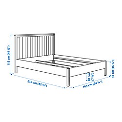 Ilustración de medidas - GULLABERG base de cama
