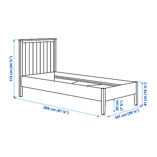 GULLABERG, Bed with 1 nightstand. 8 of 9 open dialog