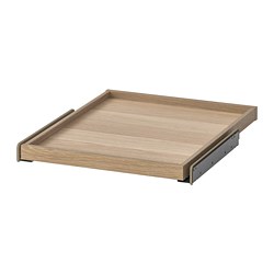 KOMPLEMENT, pull-out tray, White stained oak effect