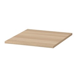 KOMPLEMENT, estante, Efecto de roble teñido en blanco
