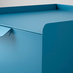 Measurement Illustration - TROTTEN drawer unit w 2 drawers on casters