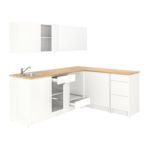 KNOXHULT, corner kitchen without water tap. 1 of 6 open dialog