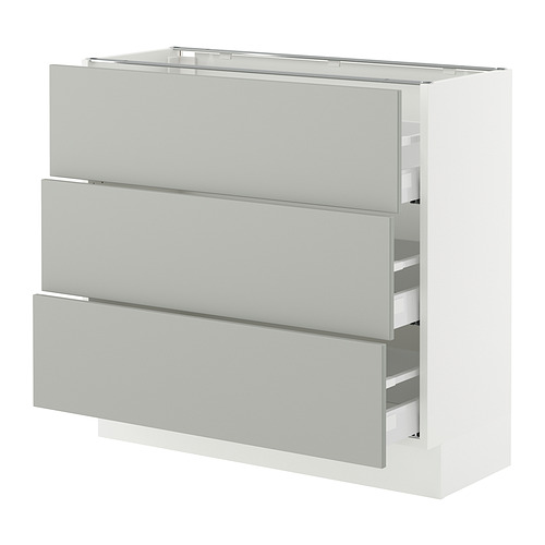 SEKTION / MAXIMERA, base cabinet with 3 drawers 1 of 2 open dialog