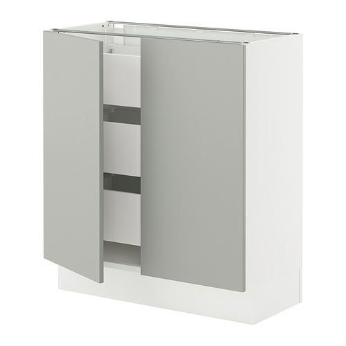 SEKTION / MAXIMERA, base cabinet w 2 doors/3 drawers 1 of 2 open dialog