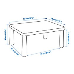 Measurement Illustration - MAMMUT children's table