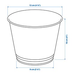 Measurement Illustration - BINTJE plant pot