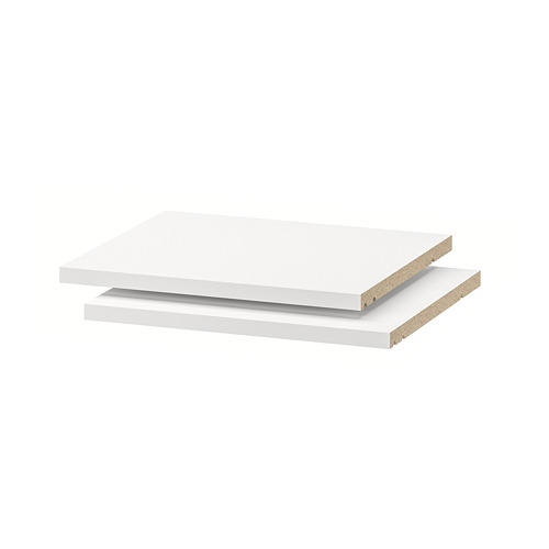Estantería blanca UCHEA, melamina, rectangular, gruesa, robusta.