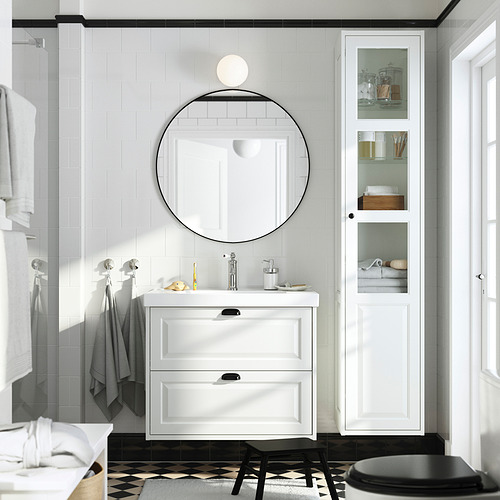 TÄNNFORSEN / ORRSJÖN, sink cabinet with drawer and HAMNSKÄR tap. 2 of 7 open dialog