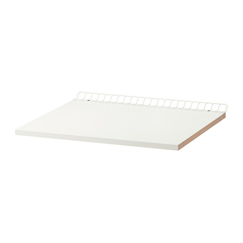 Estantería de metal blanco UTRUSTA, rectangular, estructura de acero galvanizado, aglomerado recubierto de melamina, 25 años de garantía.