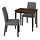 Select colour variation: dark brown stained beech veneer/Gunnared medium grey black
