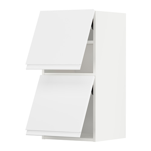 Muebles de cocina METOD blancos, minimalistas, modernos, acabado mate.