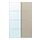 Selecciona variación de color: aluminio espejo de vidrio/doble cara beige grisáceo
