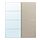 Selecciona variación de color: aluminio espejo de vidrio/doble cara beige grisáceo