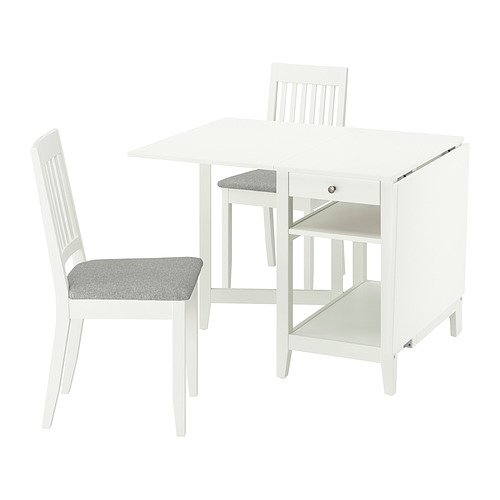 NÄSINGE, drop leaf dining table and 2 chairs. 1 of 9 open dialog
