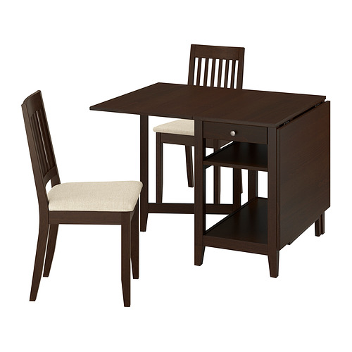 NÄSINGE, drop leaf dining table and 2 chairs. 1 of 11 open dialog